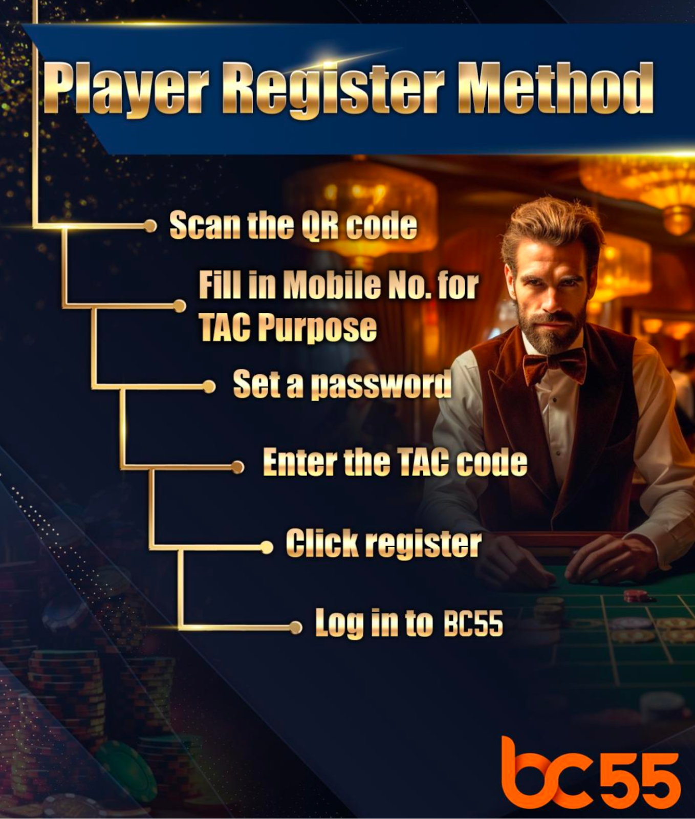 BC55 Bosclub55 Bossclub Player Register Method